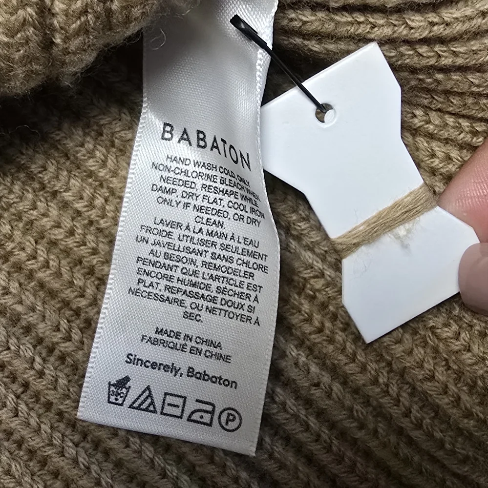 Aritzia‎ Babaton Oversized Chunky Merino Wool Sweaterford Sweater Women's Sz XS